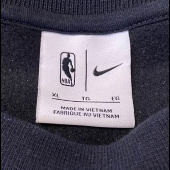 KITH x Nike New York Knicks Fleece Crewneck Sweatshirt Black Size XL Limited - Picture 4 of 6